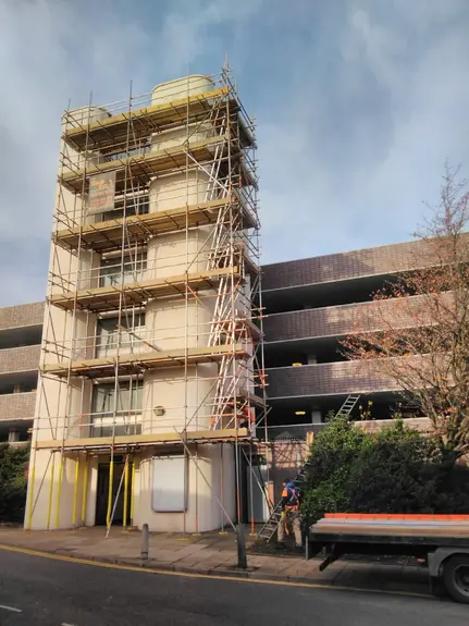 Scaffolding for painting and Window Replacement Bedford