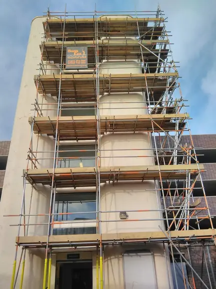 Scaffolding for painting and Window Replacement Bedford